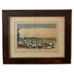 Coloured Optical View 18th century - Versailles