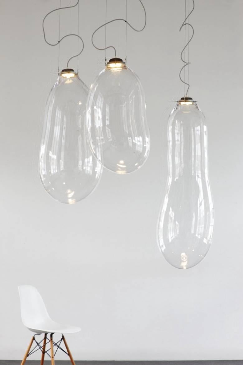 Vetro soffiato Lampada a sospensione colorata Small Big Bubble di Alex de Witte in vendita