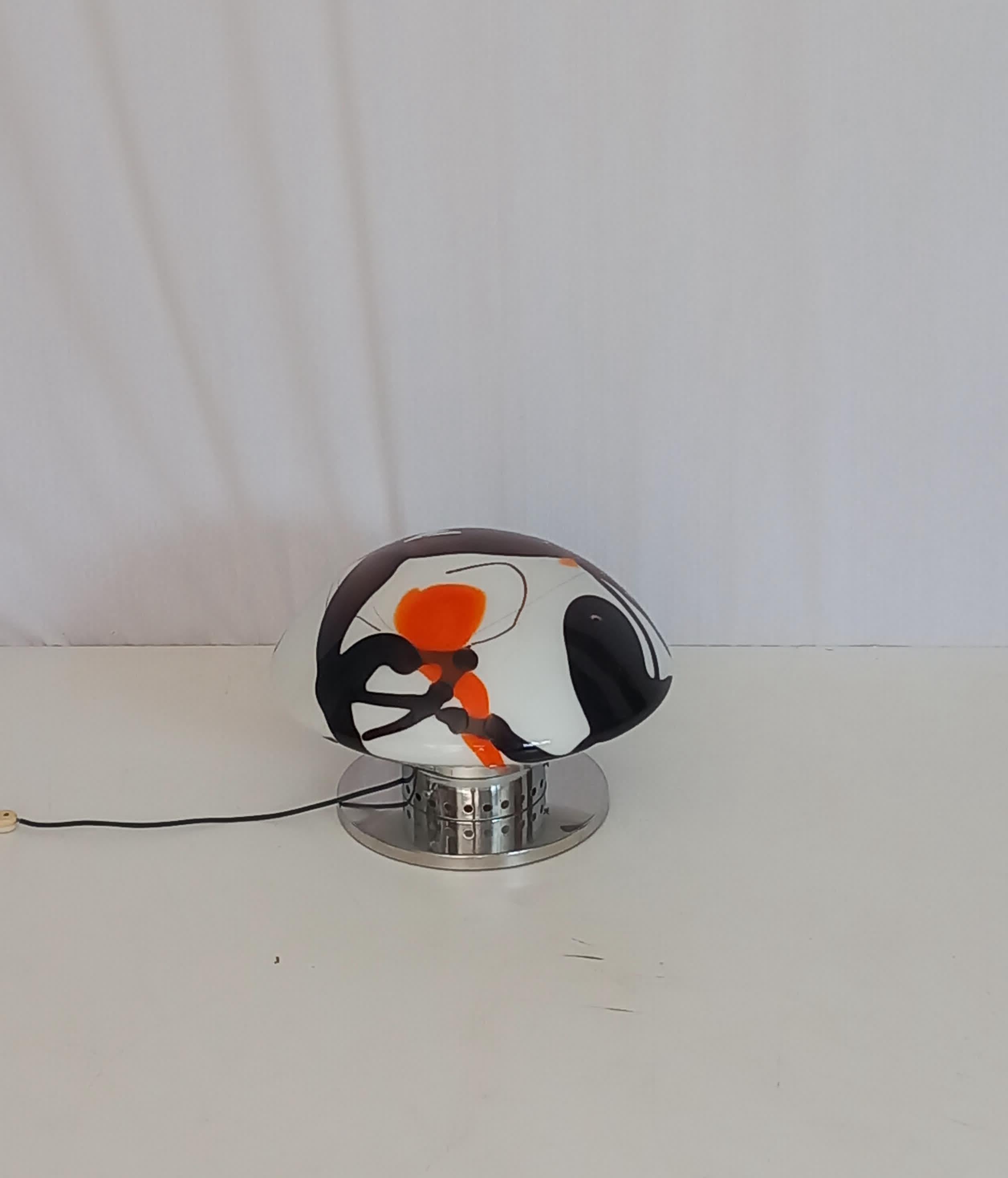 Coloured Table Lamp, 1950s In condizioni buone in vendita a Medesano, Parma