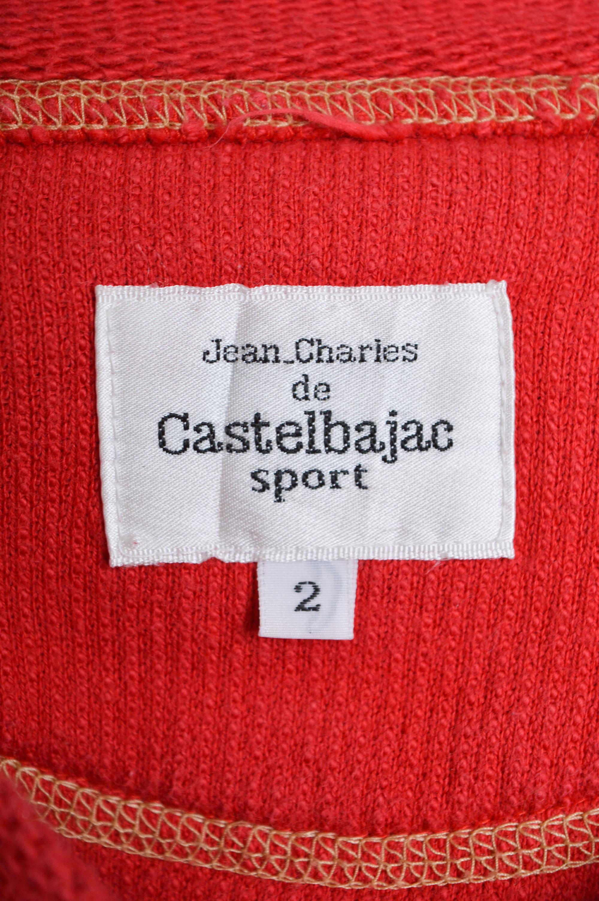 Pull Pull Teddy Bear rouge coloré Jean Charles Castelbajac des années 1990 en vente 3