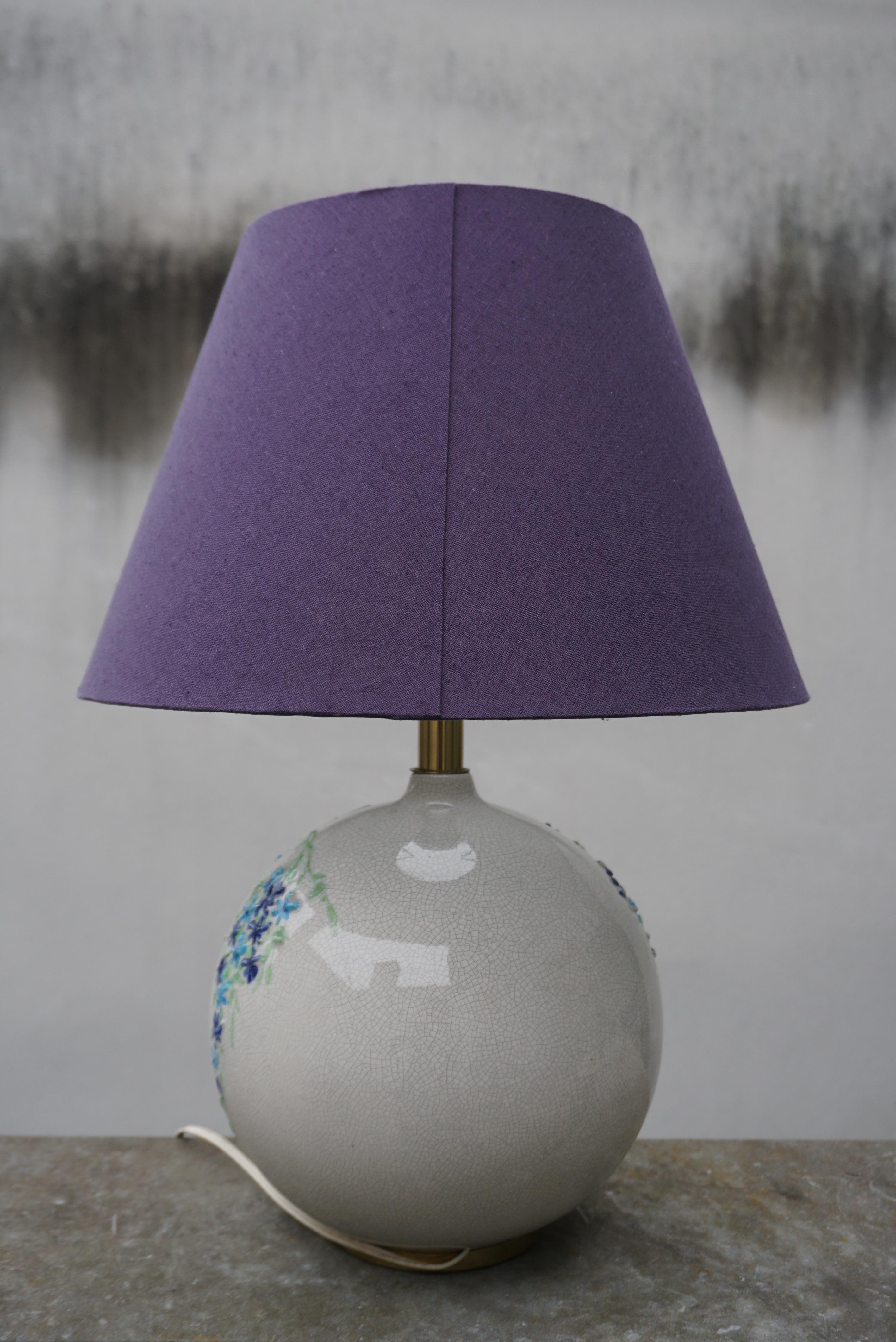 Mid-Century Modern Colourful Ceramic Table Lamp by Alvino Bagni for Raymor For Sale