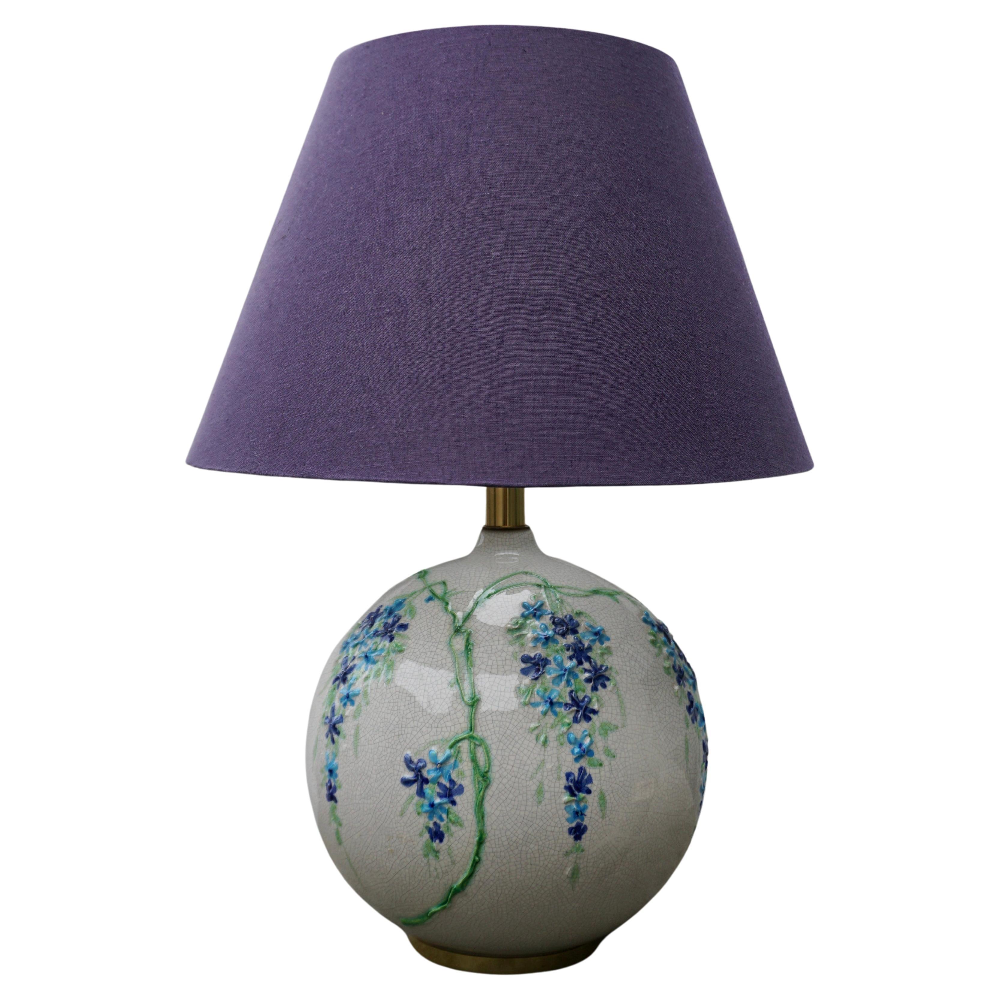Lampada da tavolo in ceramica colorata di Alvino Bagni per Raymor in vendita