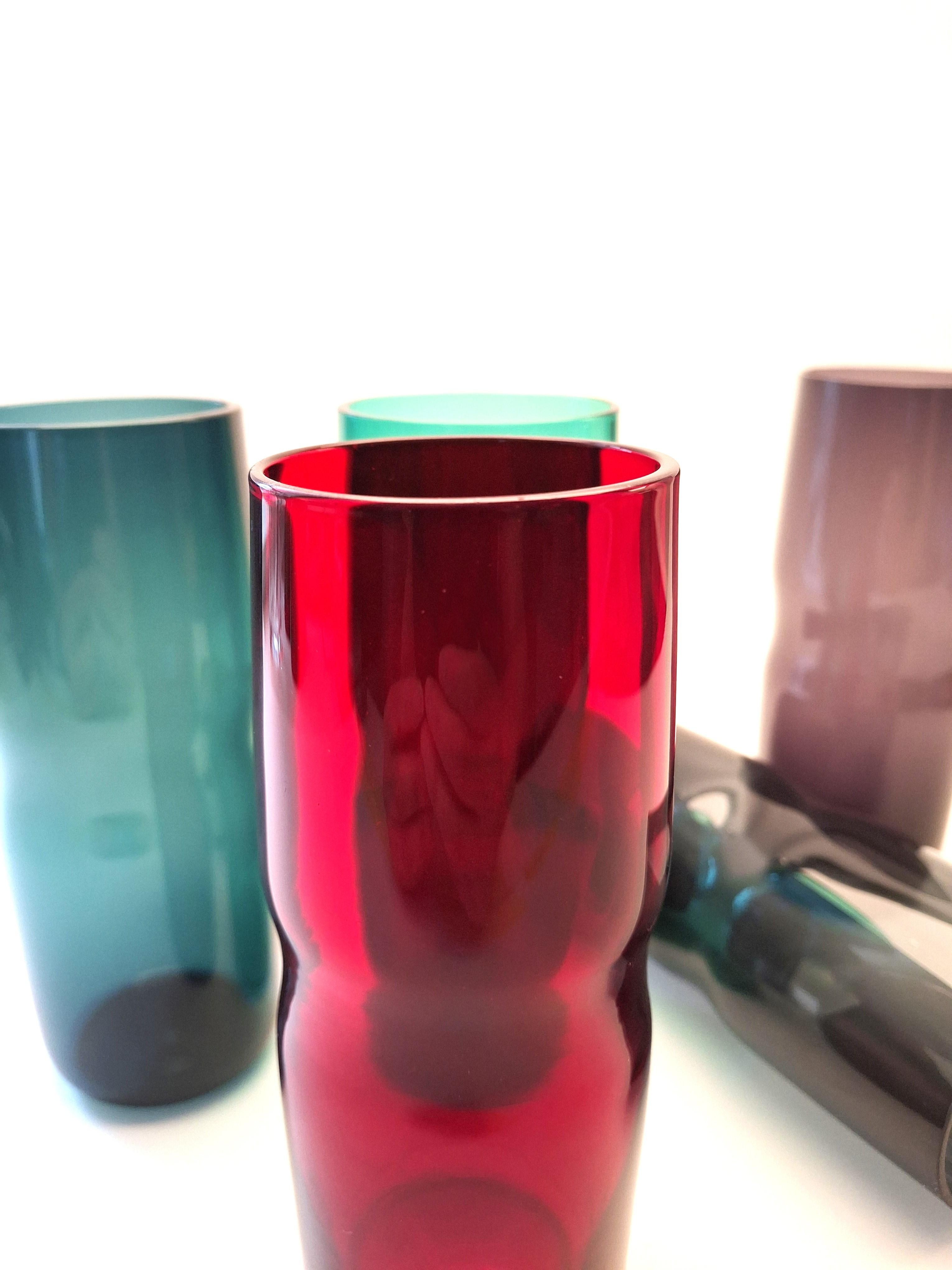 Gafas de colores años 70 Italia Moderno de mediados de siglo en venta
