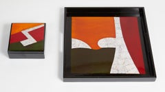 Colorful Lacquered Box in the Manner of Jean Dunand