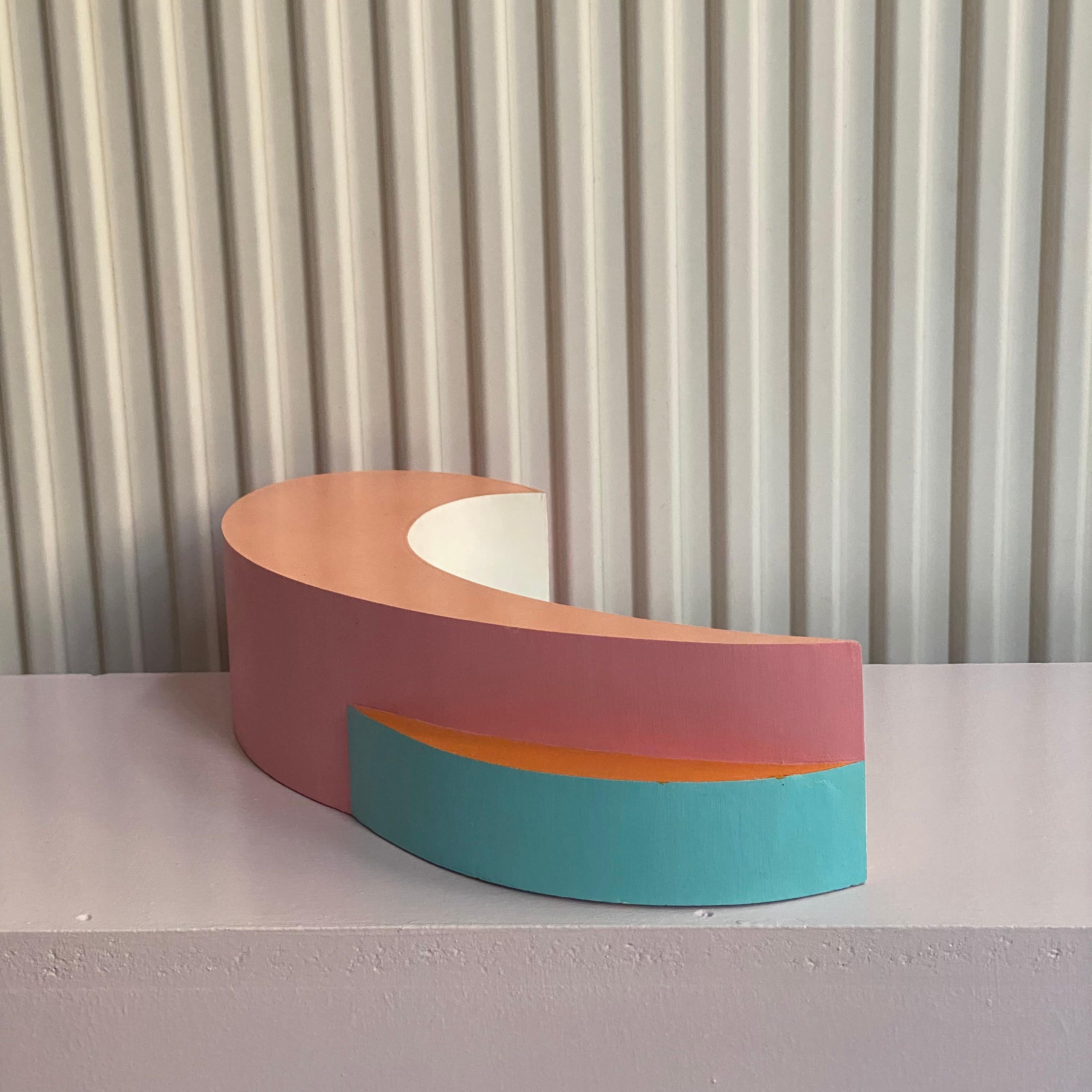 Modern Colourful Memphis Style Abstract Sculpture by Dutch Artist Govert Heikoop, 1980s For Sale