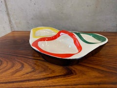 Colourful Midcentury French Roland Brice Ceramic Bowl
