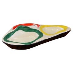 Colourful Midcentury French Roland Brice Ceramic Bowl