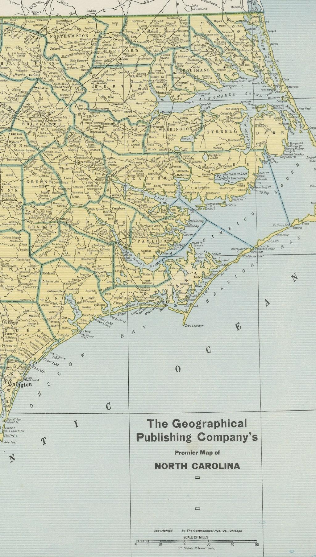 large map of western north carolina