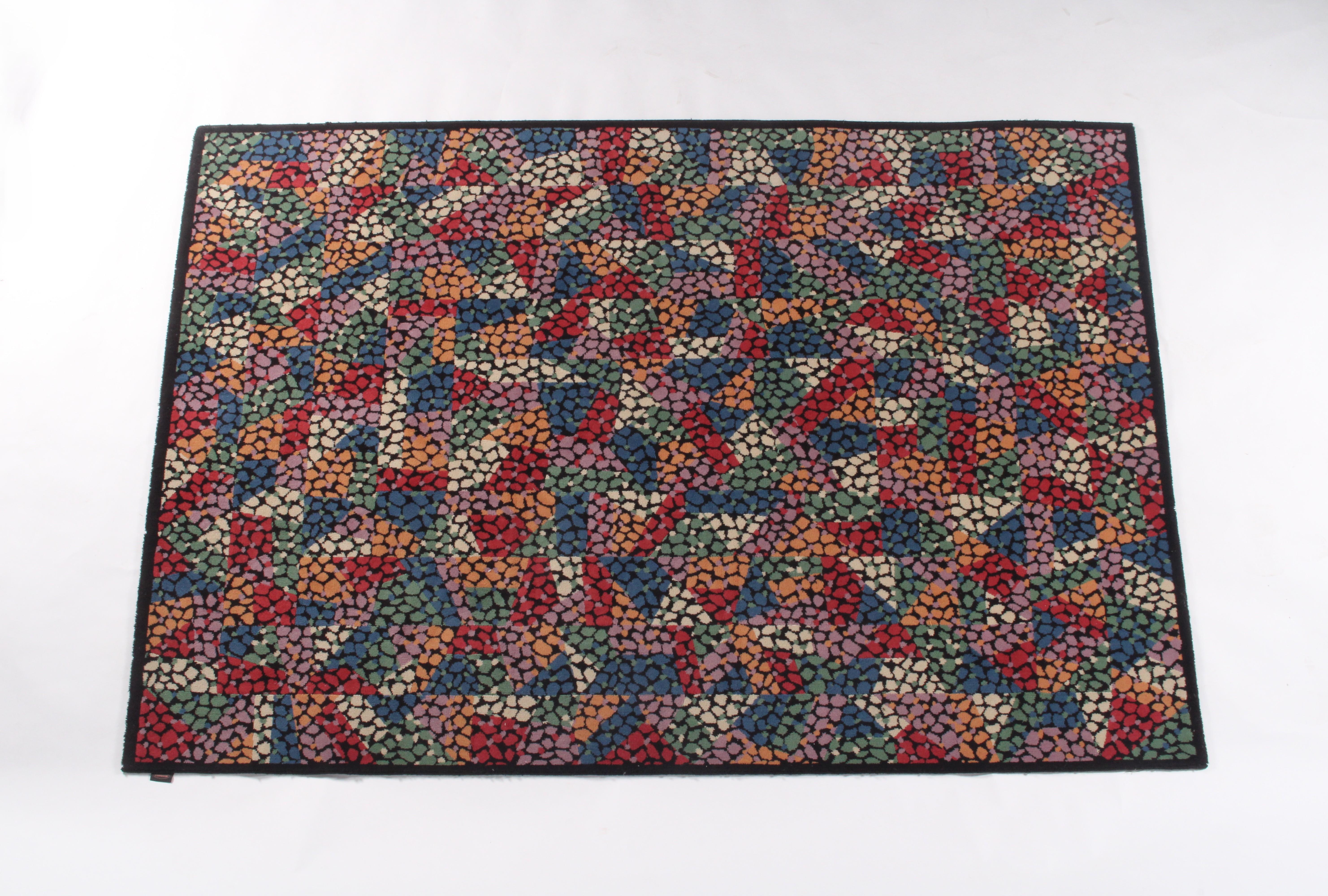 Late 20th Century Colourful Patterned Rare Vintage Pure Wool Missoni Rug *FREE WORLDWIDE DELIVERY For Sale