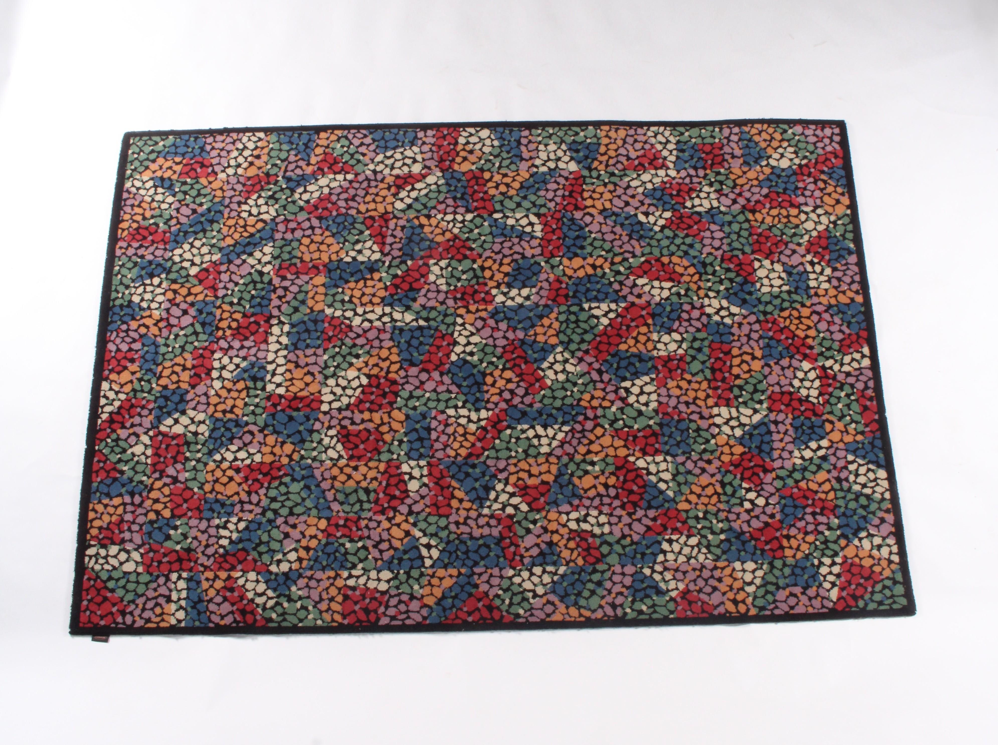 Colourful Patterned Rare Vintage Pure Wool Missoni Rug *FREE WORLDWIDE DELIVERY For Sale 1