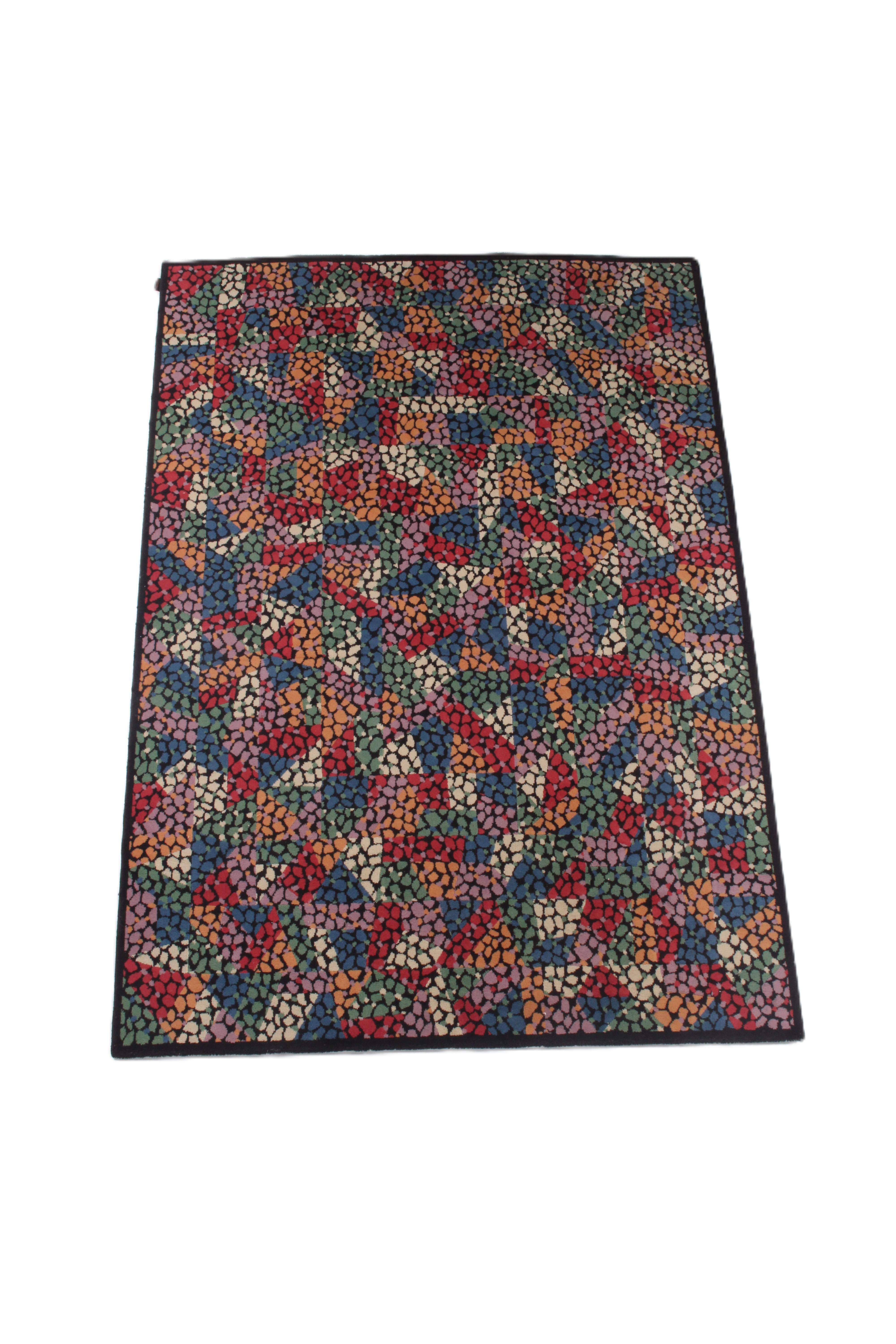 Colourful Patterned Rare Vintage Pure Wool Missoni Rug *FREE WORLDWIDE DELIVERY For Sale 2