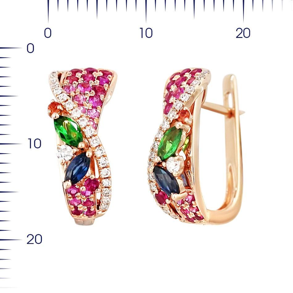 Earrings Yellow Gold 14 K (Matching Ring Available)

Diamond 38-0.19-G/VS1A 
Orange Sapphire 2-0.03ct 
Orange Sapphire 40-0.48ct
Sapphire 2-0.29ct
Tsavorite 2-0.23ct  

Weight 3.61 gram

With a heritage of ancient fine Swiss jewelry traditions,