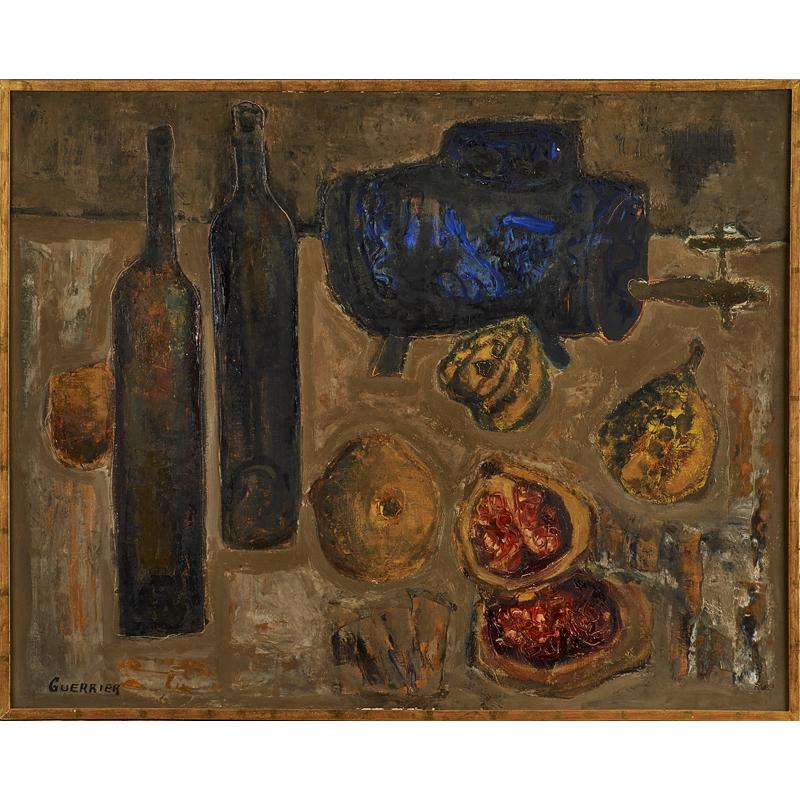 Nature morte colorée de Raymond Guerrier en vente