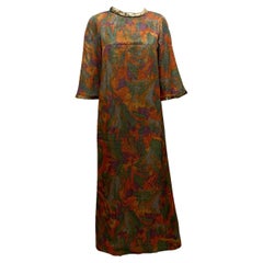 Colourful Vintage Evening Gown with Sequin Detail by Rosi , Santander