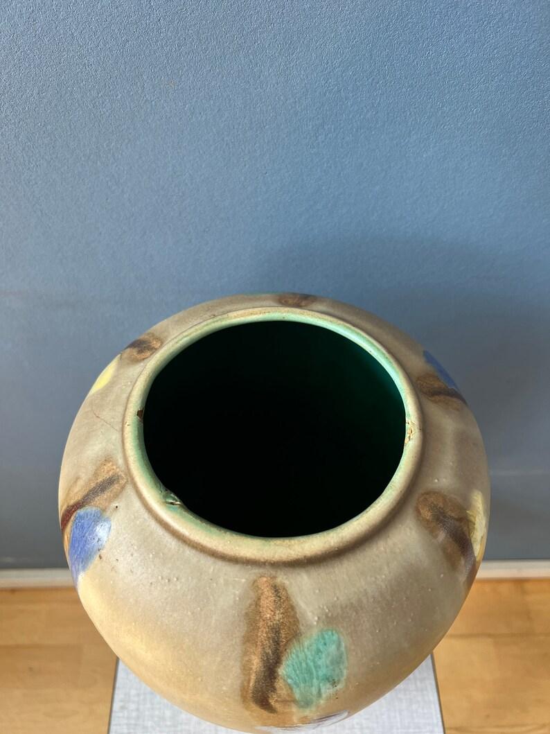 Colourful West Germany Ceramic Vase, 1970s In Excellent Condition For Sale In ROTTERDAM, ZH