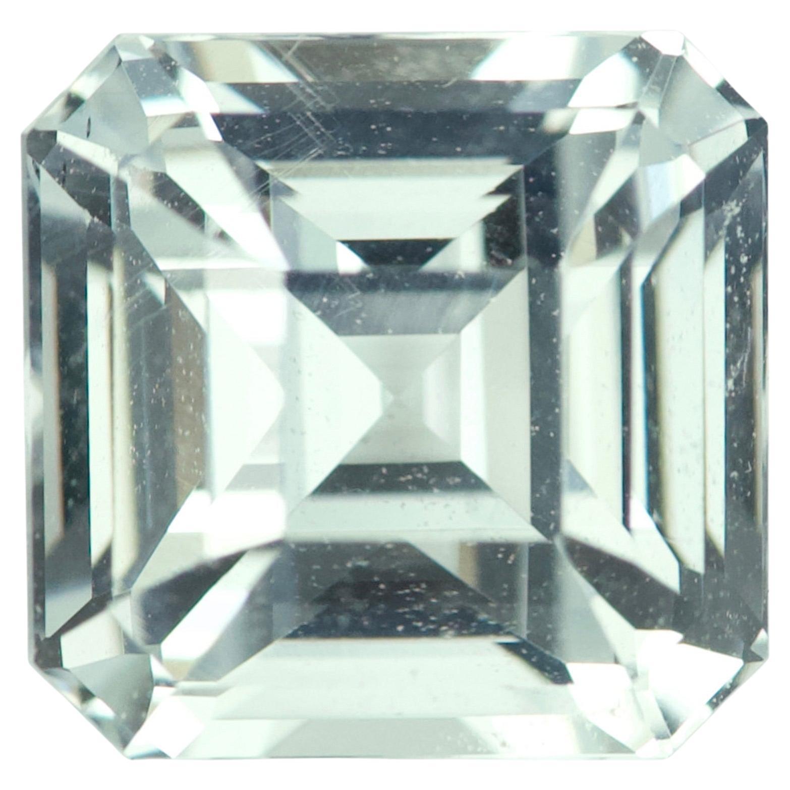 Colourless Sapphire 2.08ct Square Cut Natural Unheated, Loose Gemstone For Sale