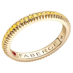 Fabergé Colours of Love Yellow Gold Yellow Sapphire Fluted Eternity Ring