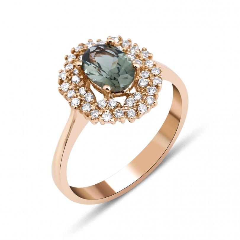 Made to Order

• Gold Kt: 14kt

• Available Gold Colors: Rose Gold, Yellow Gold, White Gold

• 0.35ct Natural Round diamond

• 0.55ct Green Tourmaline

• Diamond Color-Clarity: F-G Color VS/SI Clarity

• Comes with Jewelry Certificate

• Ready for