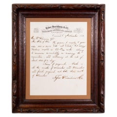 Antique Colt Distributors Quill Letter to Governor Beginning of Civil War, 1861