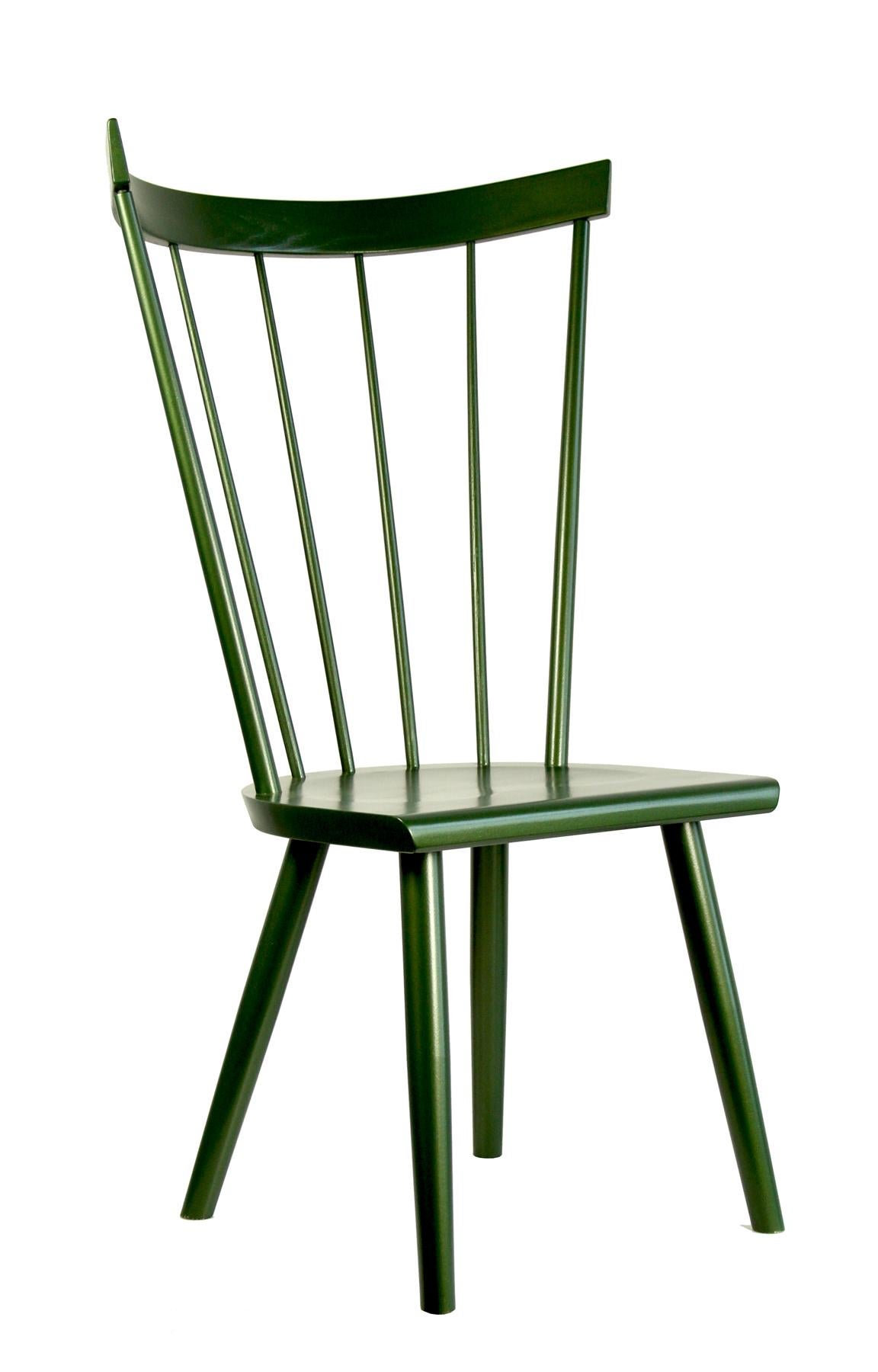 Scandinavian Modern Colt High Back Side Chair, Contemporary Windsor Chair For Sale
