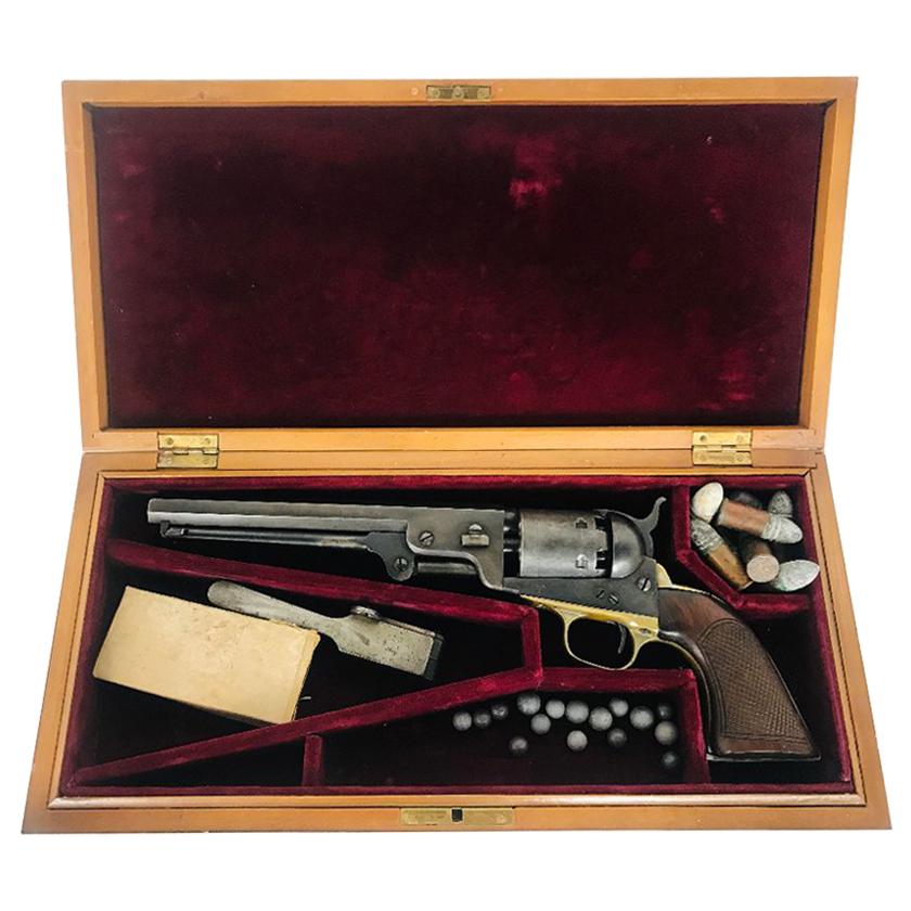 Colt Model 1851 Navy Revolver in Case