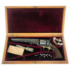 Antique Colt Model 1851 Navy Revolver in Case