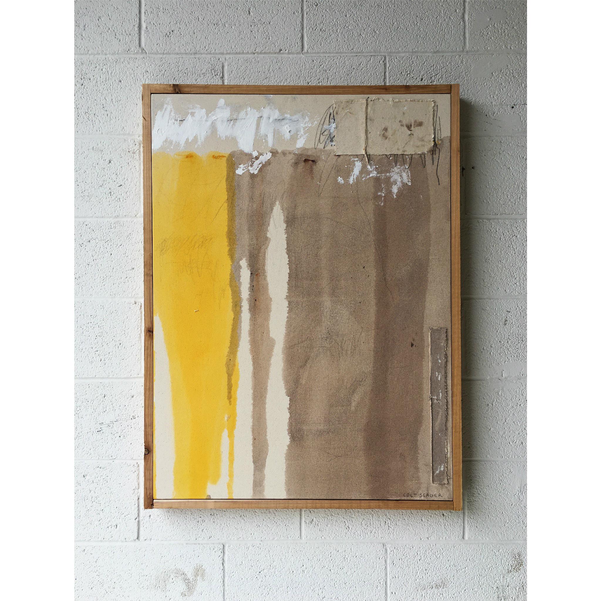 Oil, acrylic, charcoal, and pencil on canvas framed in cedar.

Colt Seager is an internationally recognized artist who resides in the suburbs of Chicago. Working primarily in the mediums of painting and sculpture, his art seeks to invite others