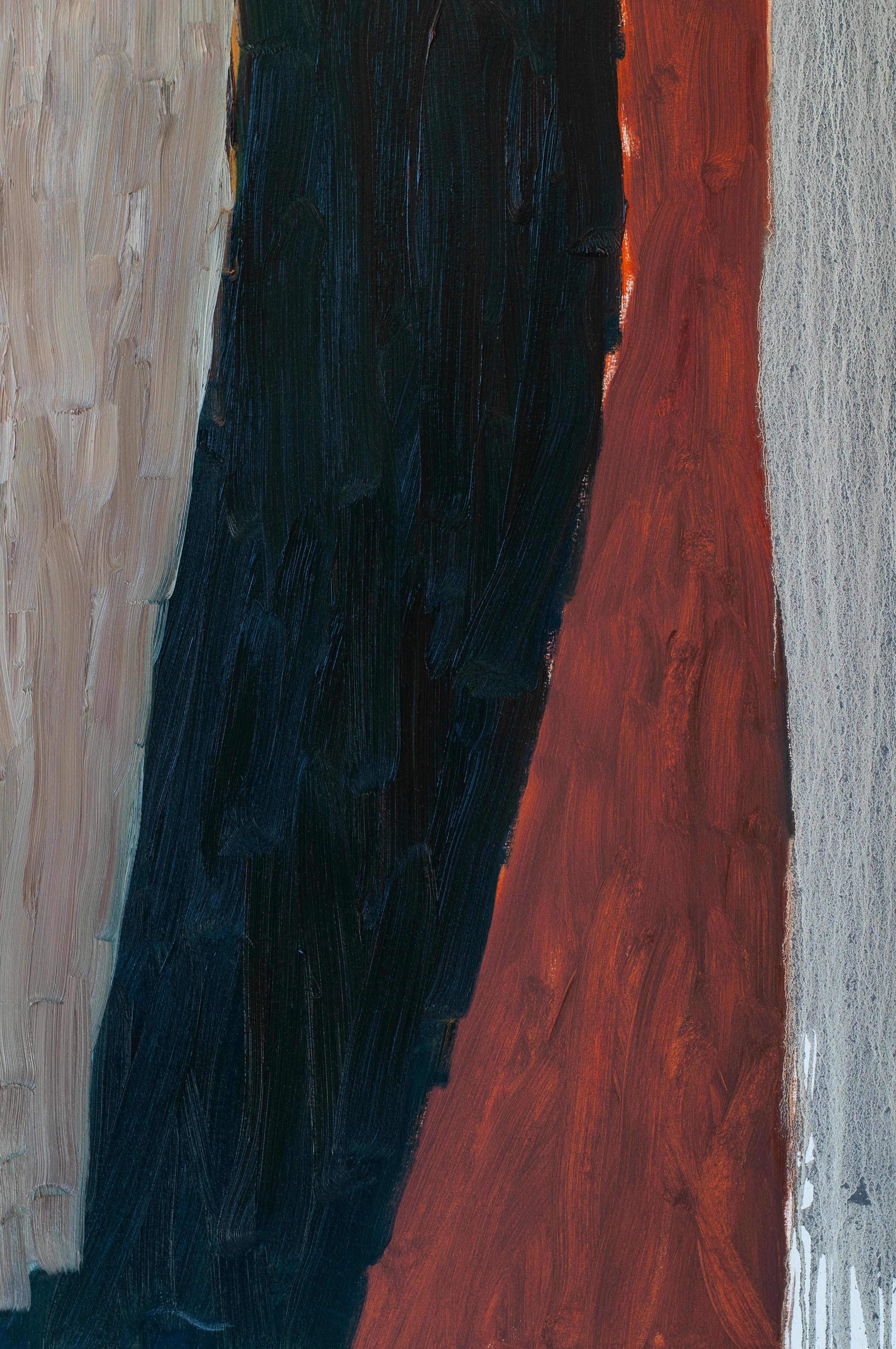ABSTRACT Opera d'arte Dim Dusk  Paesaggi Contemporary Artist Colt Seager Olio Marrone in vendita 3