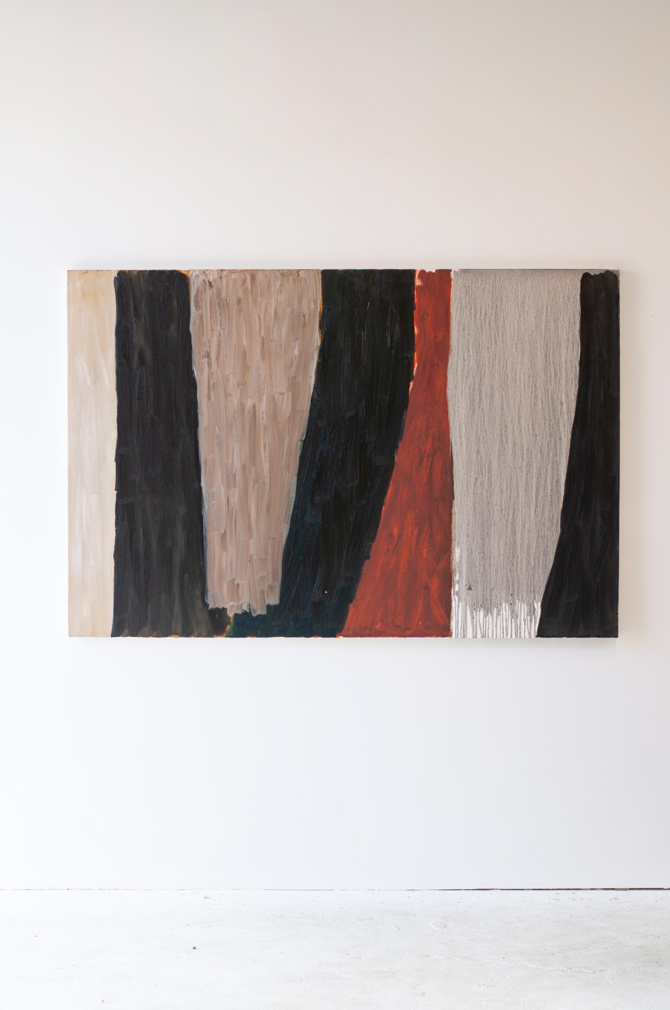 ABSTRACT Opera d'arte Dim Dusk  Paesaggi Contemporary Artist Colt Seager Olio Marrone in vendita 5