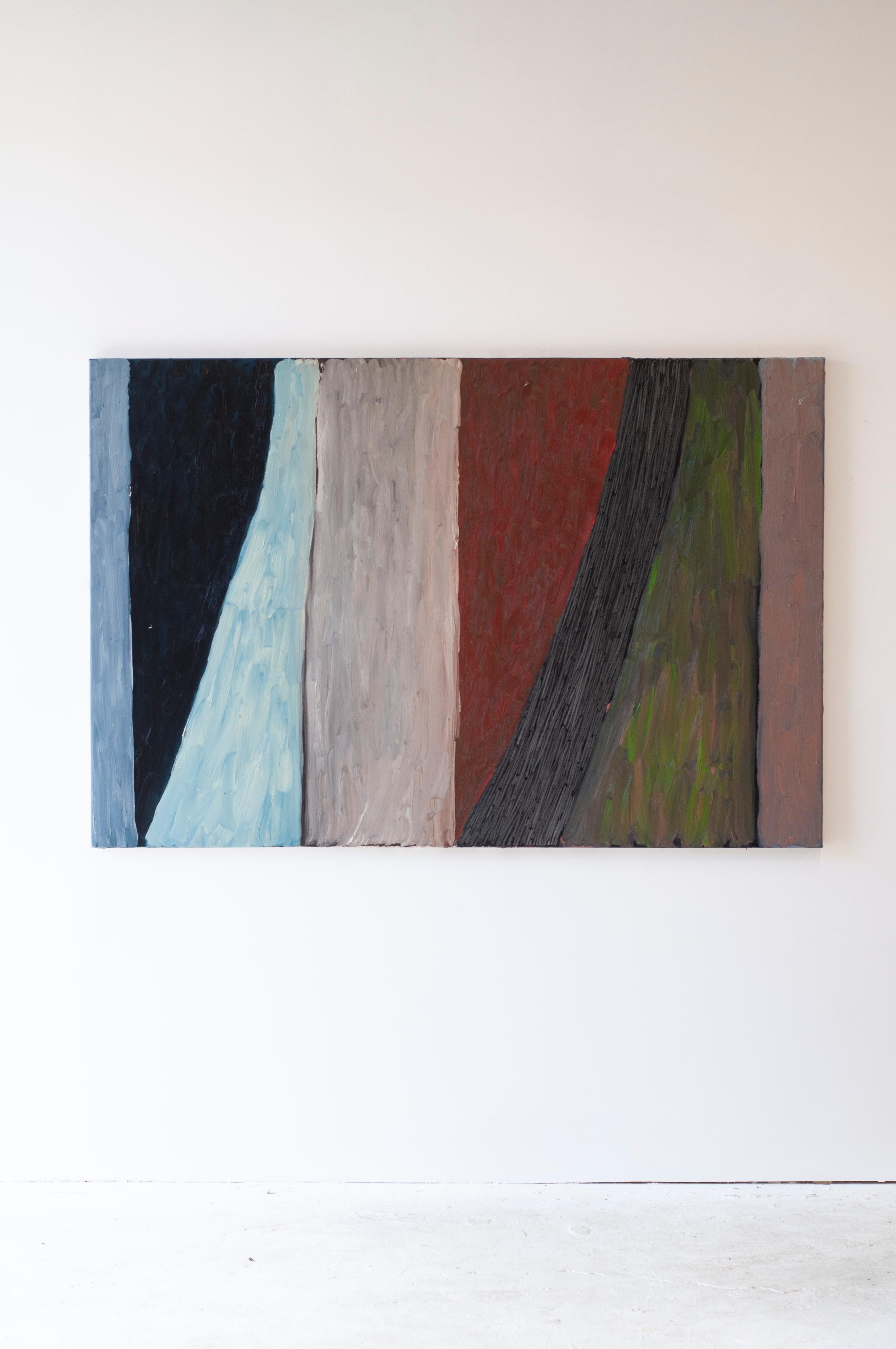 OBRA DE ARTE ABSTRACTA Río de arcilla roja por el artista contemporáneo Colt Seager en venta 5