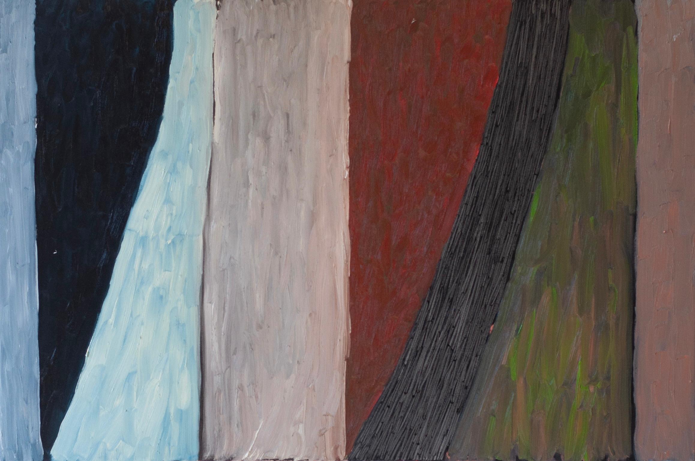 OBRA DE ARTE ABSTRACTA Río de arcilla roja por el artista contemporáneo Colt Seager en venta 6