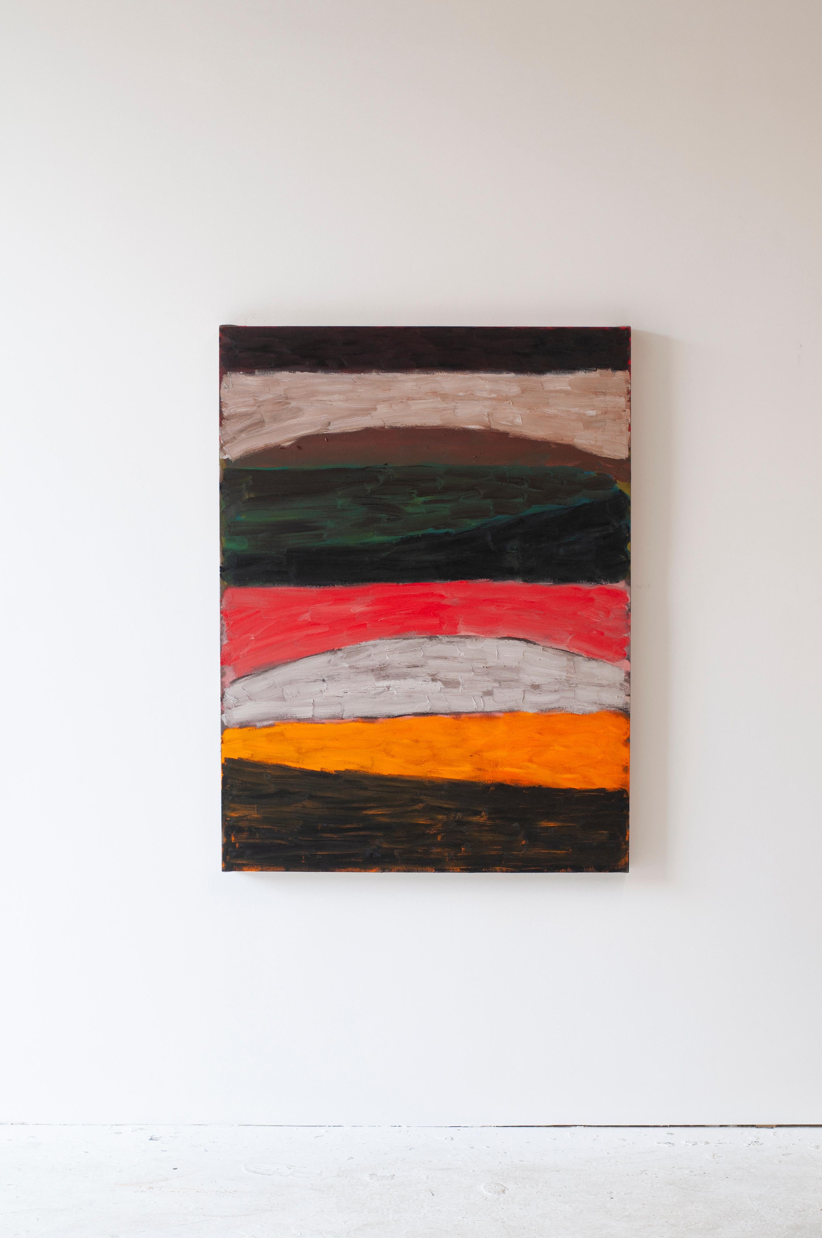 ABSTRACT Obra de Arte Sin Título del Artista Contemporáneo Colt Seager Paisaje Marrón en venta 3