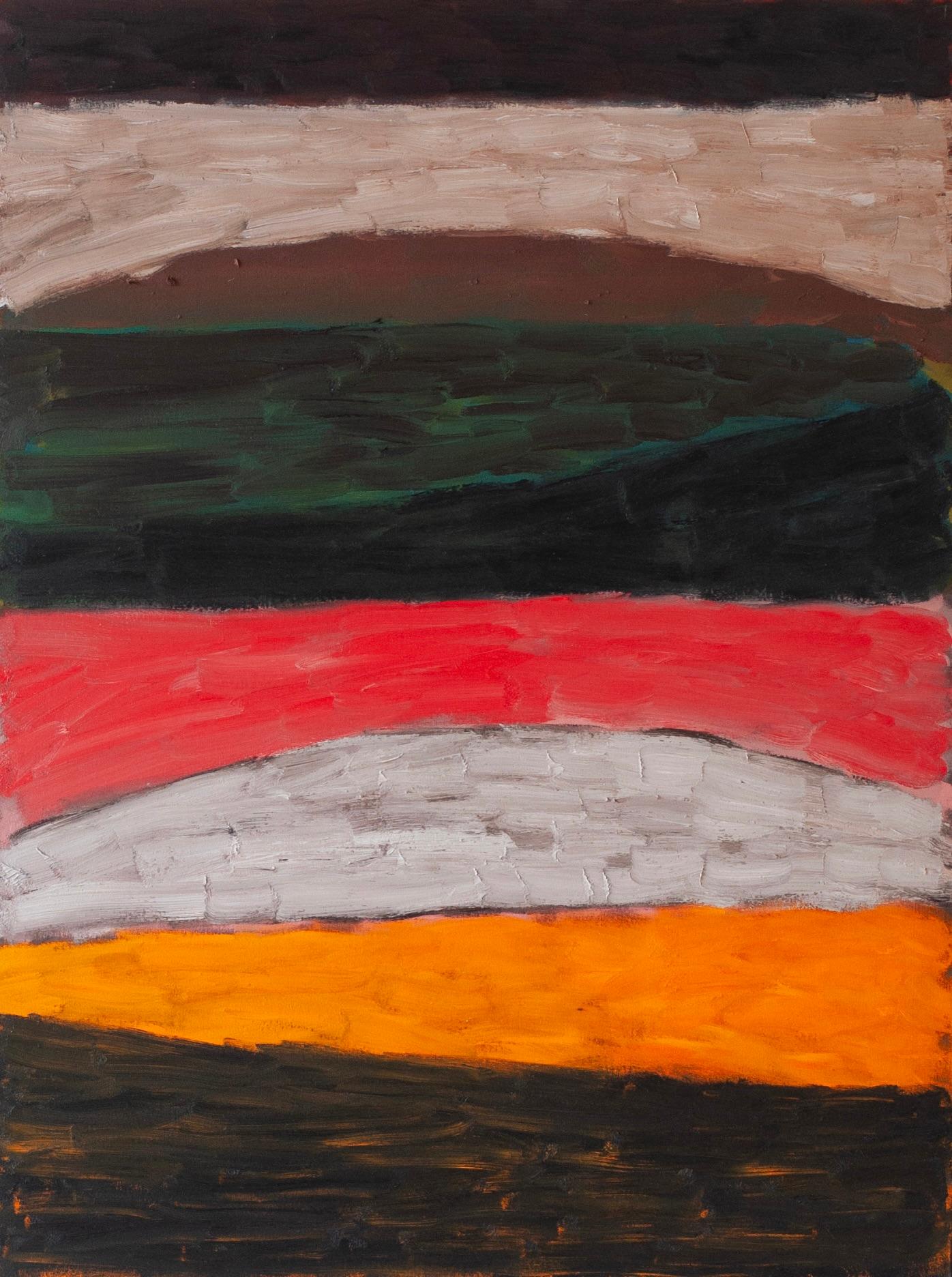 ABSTRACT Obra de Arte Sin Título del Artista Contemporáneo Colt Seager Paisaje Marrón en venta 4