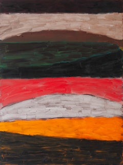 ABSTRACT Artwork Untitled by Contemporary Artist Colt Seager Landscape Brown