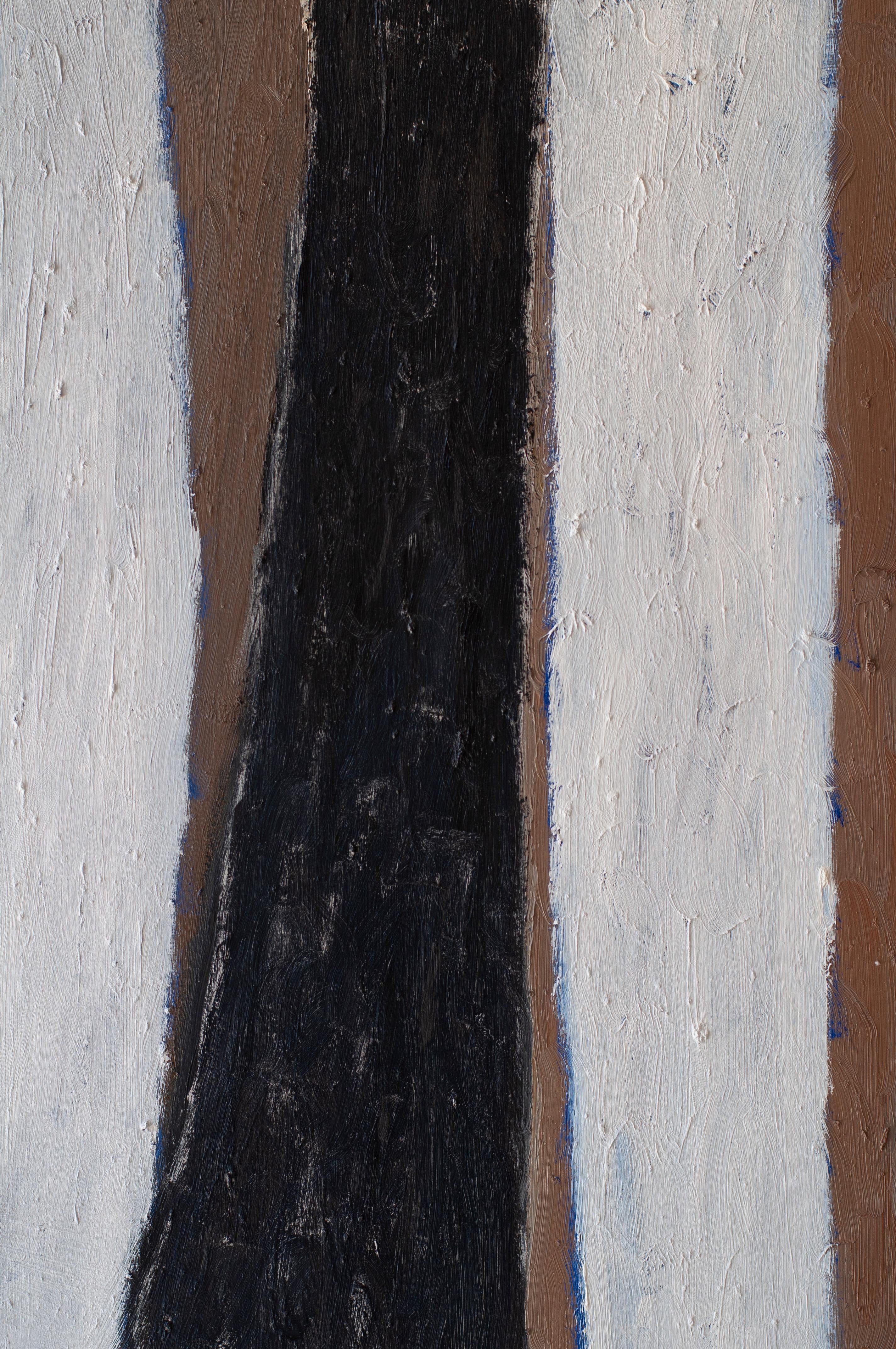 ABSTRACT Artwork White Forest by Contemporary Artist Colt Seager Landscape Brown For Sale 1