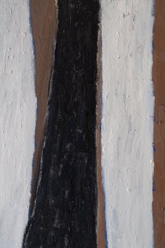 ABSTRACT Kunstwerk White Forest von Contemporary Artist Colt Seager Landscape Brown