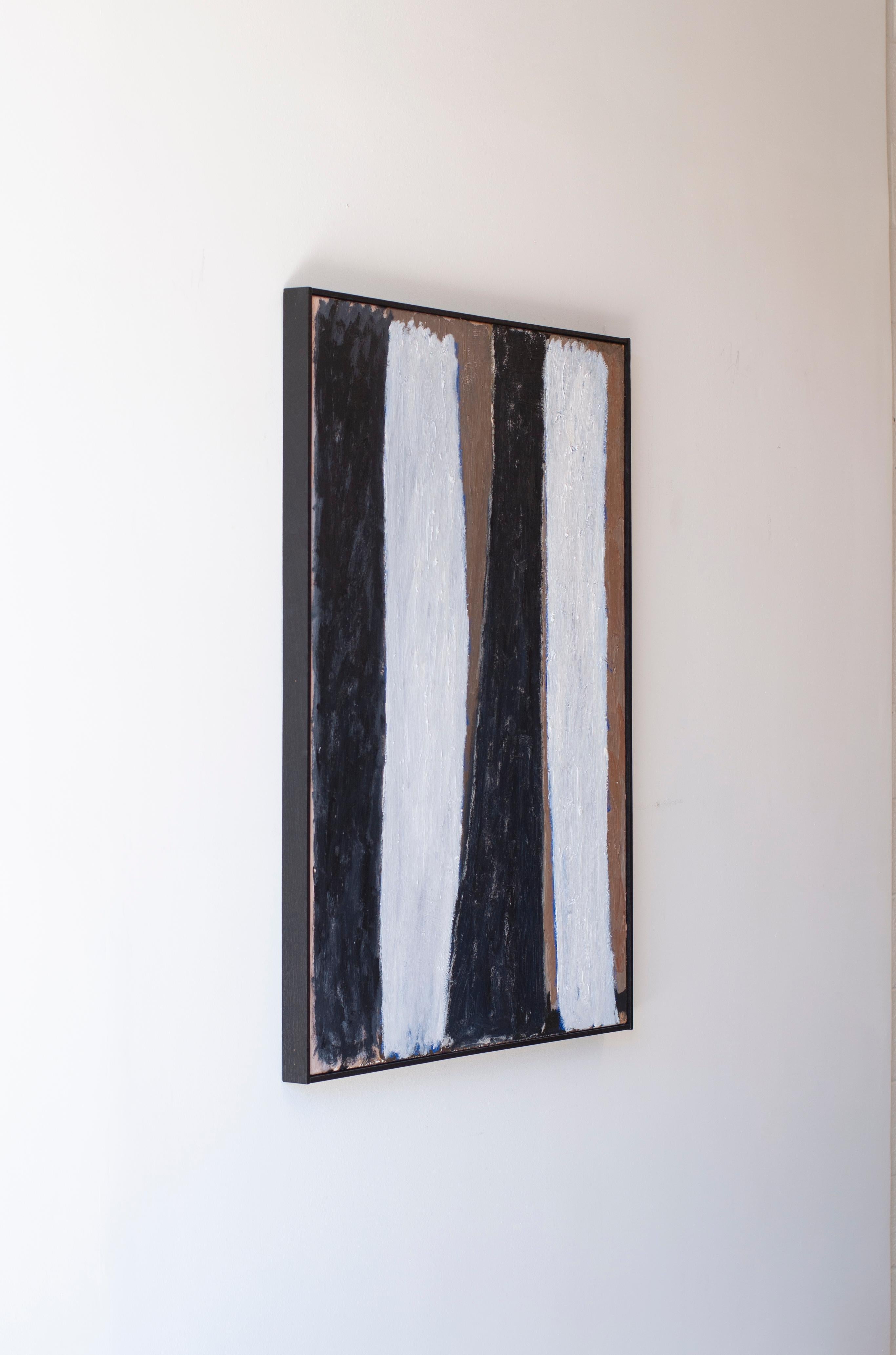 ABSTRACT Artwork White Forest by Contemporary Artist Colt Seager Landscape Brown For Sale 3