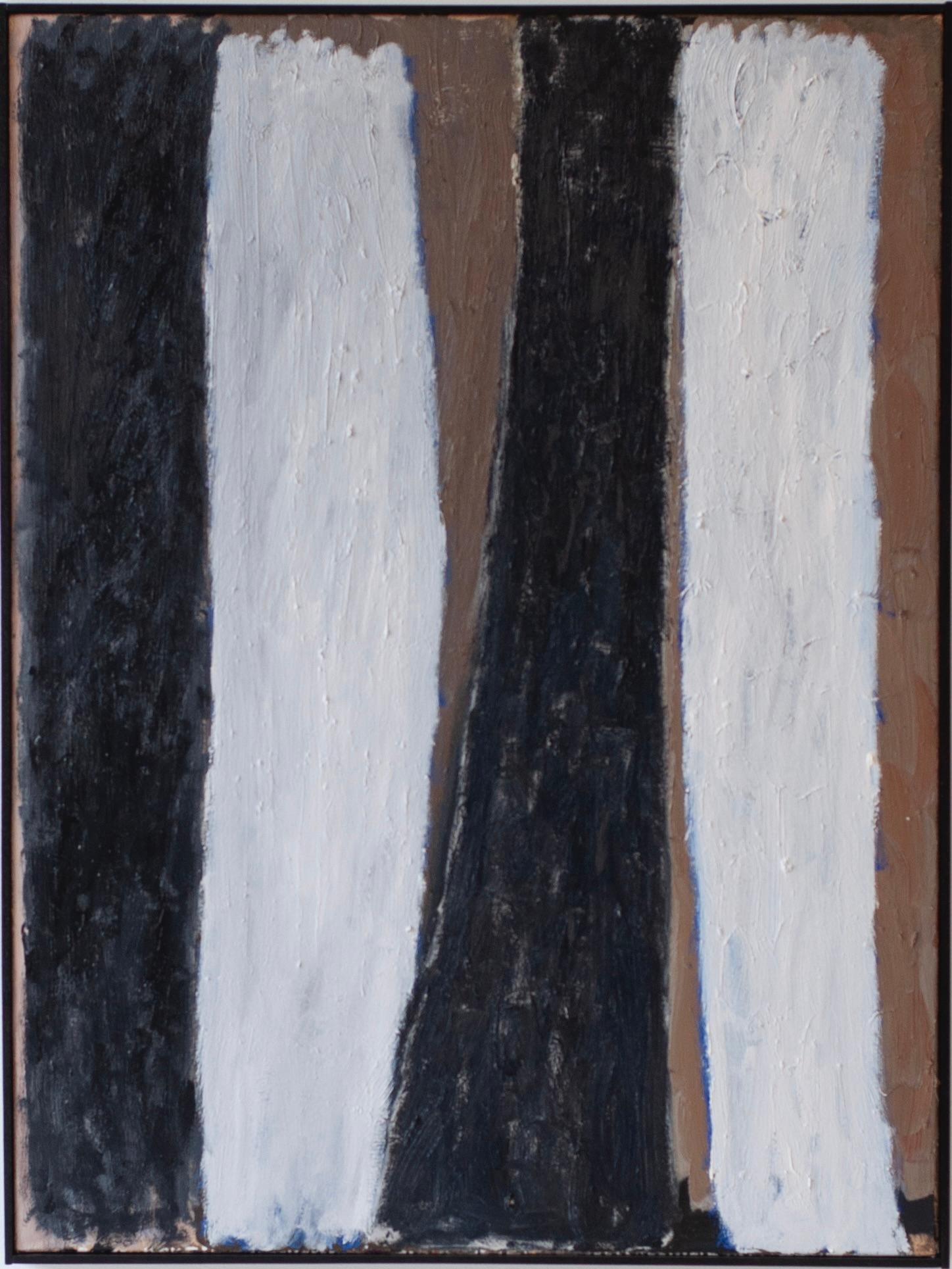 ABSTRACT Artwork White Forest by Contemporary Artist Colt Seager Landscape Brown For Sale 5