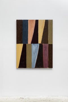 Peinture abstraite contemporaine de Colt Seager, champ de couleur géométrique, toile à l'huile