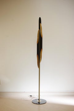 Coltrane Floor Lamp - Modern Luxury Lighting in Brass & Matte Black