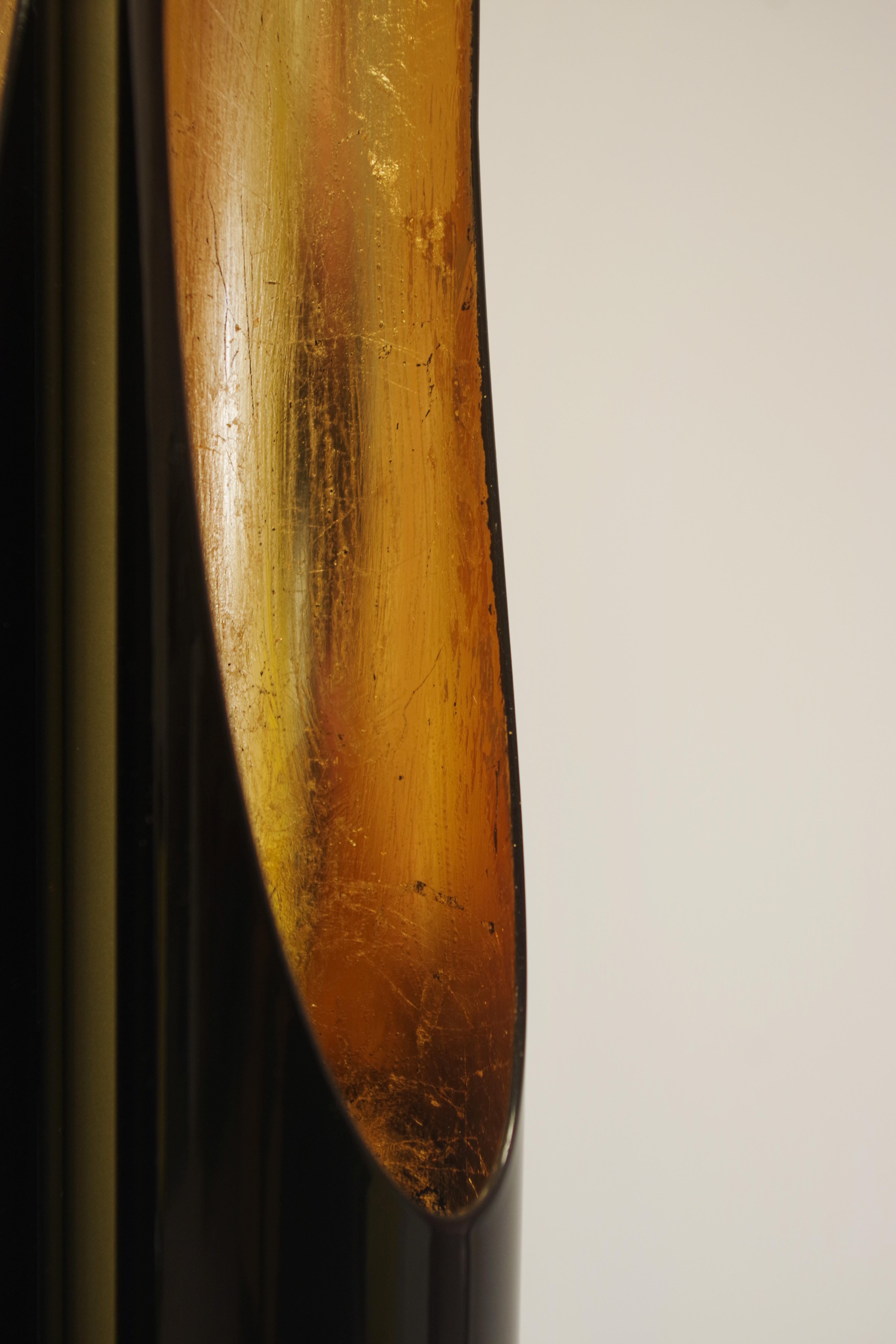 Lampadaire Coltrane - Éclairage de luxe moderne en laiton et noir mat Excellent état - En vente à Manzano, IT