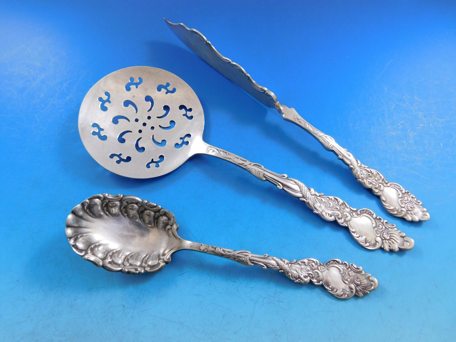 20th Century Columbia by 1847 Rogers Silverplate Flatware Set for 12 Service 104 pcs For Sale