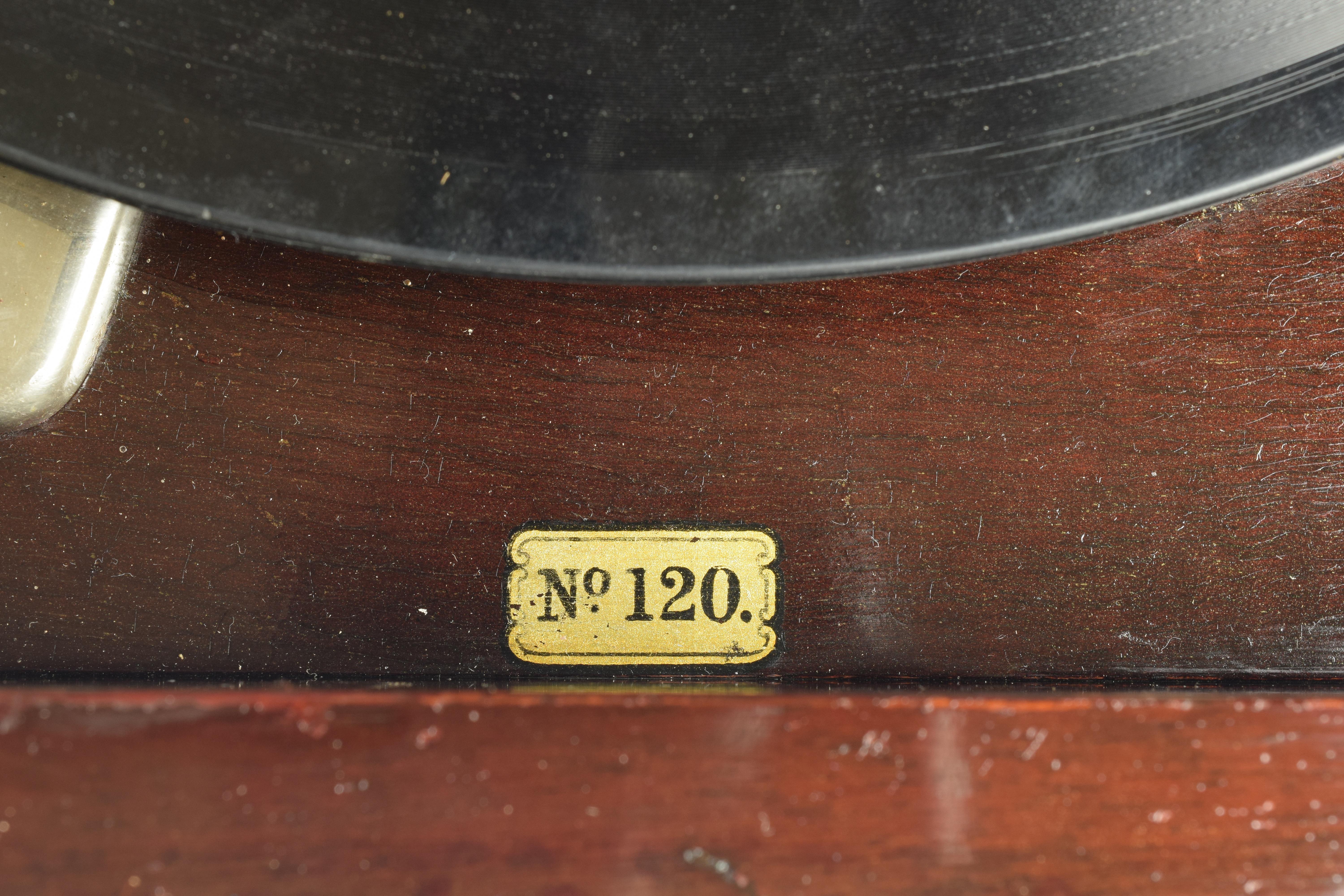 Columbia No.120 Mahogany Table Top Wind-Up Gramophone 4