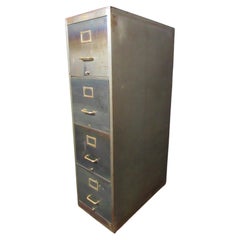 Retro Columbia Steel Co. Industrial Metal Filing Cabinet