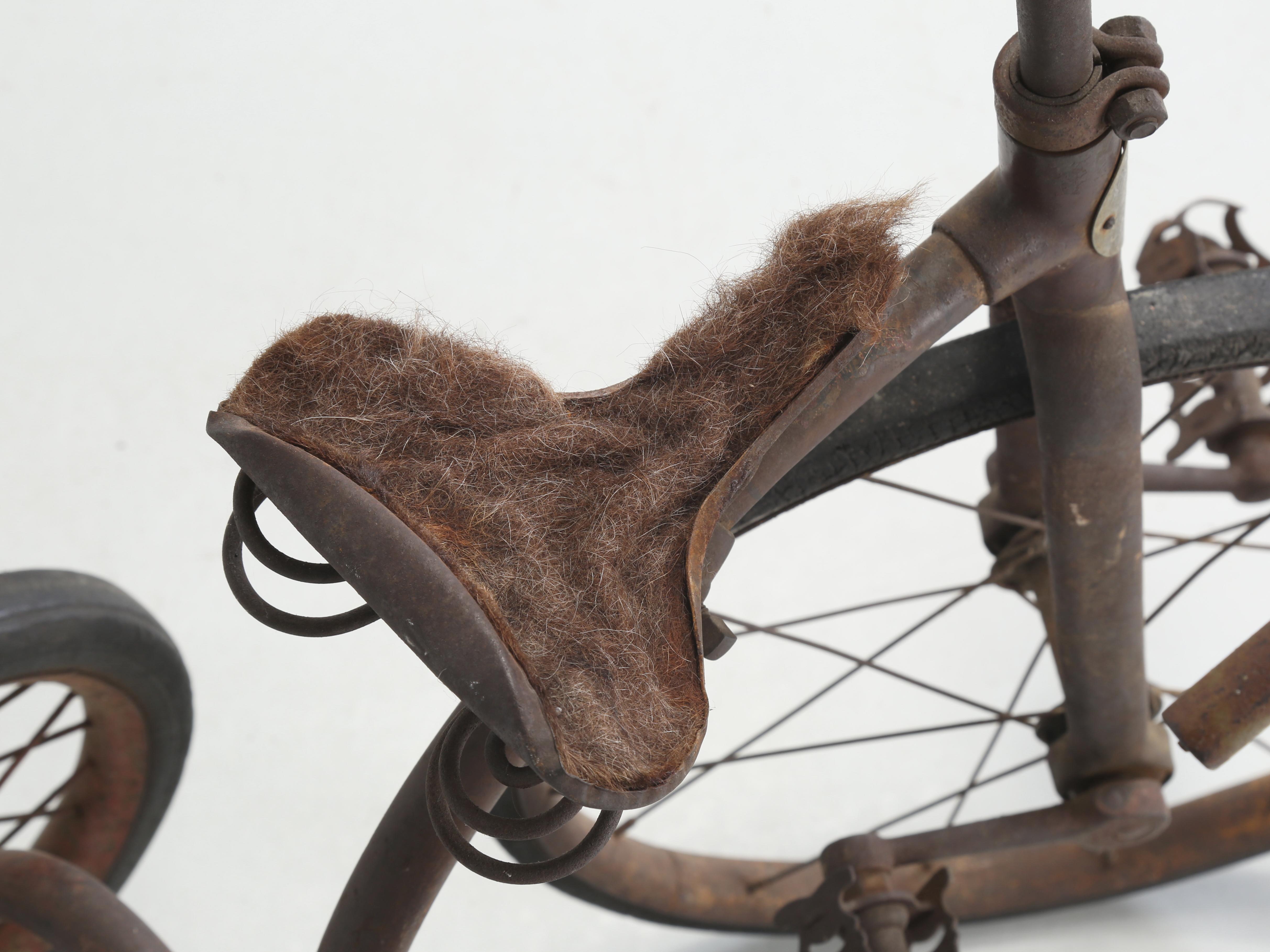 Hand-Crafted Columbia Tricycle Made in NY circa 1930's Unrestored Original Called a Boycycle