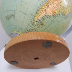 Columbus Aardglobe by W. Kaden, Illuminated Glass Globe, 1960s