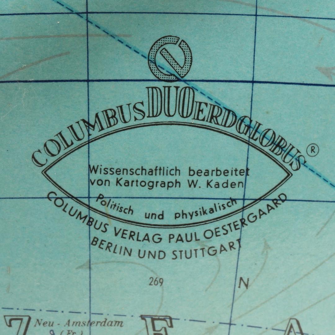 Columbus DUO Terrestrial Globe Deutschland, 1950er Jahre (Bauhaus) im Angebot