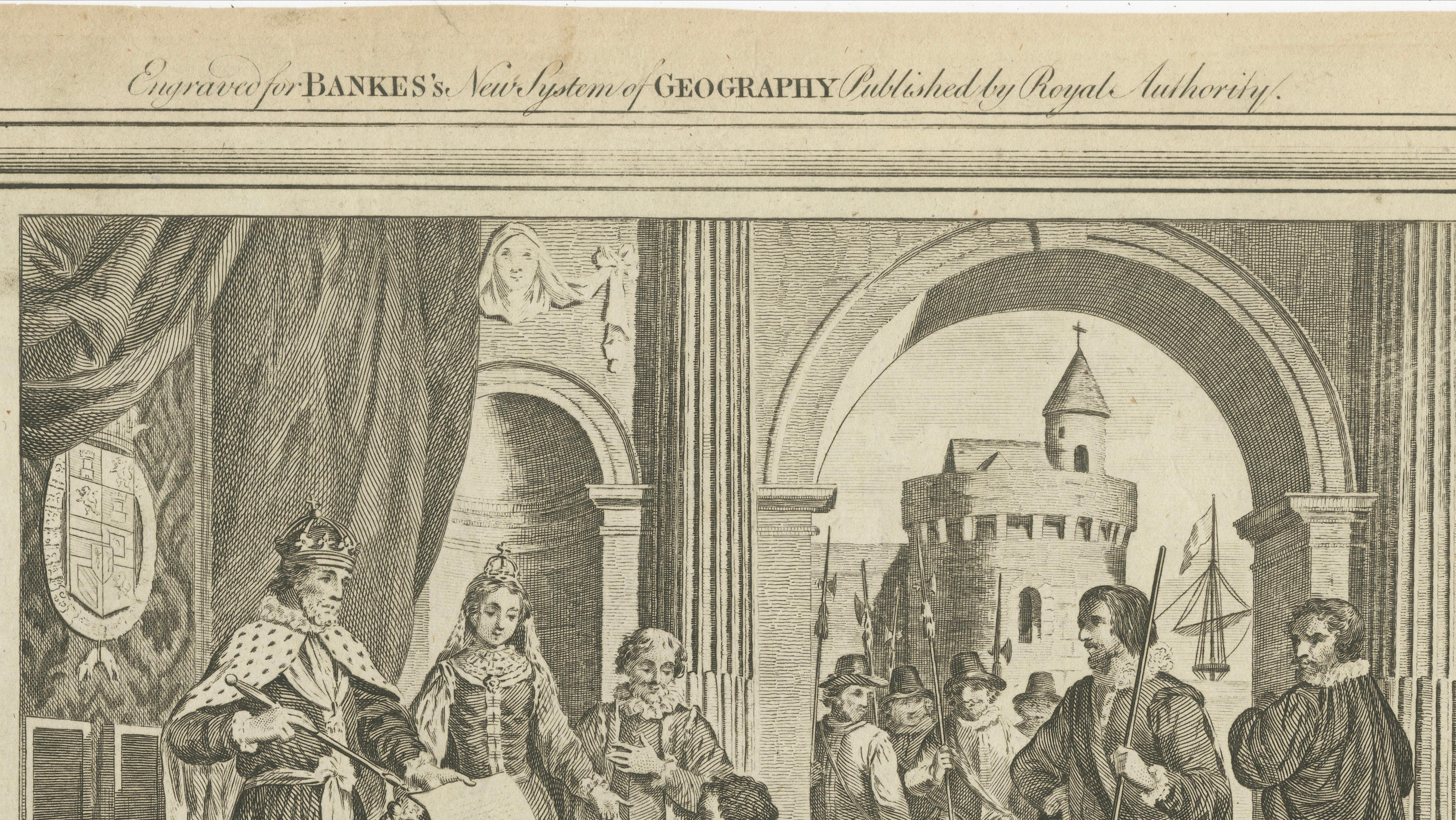 Columbus Presenting Discovery of America to Ferdinand & Isabella, 1787