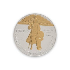 Columbus Quincentenary 1992 Gold Highlighted Silver Dollar US Commemorative Coin