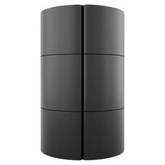 Contemporary Curvy Column Bar / Schrank Black Ash Wood by Black Table Studio